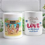 Personalizzato Bestie Quotes Love Friendship Summer Drink White Ceramic Mug Holidays per l'ufficio e la casa