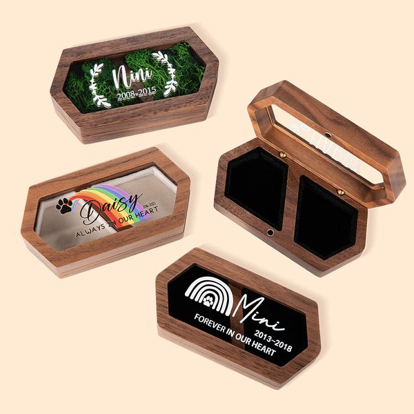 Gepersonaliseerde Herinnering Houten Huisdier Vacht Aandenken Regenboogbrug Huisdierverlies Herinnering Kat Aandenken Hondenmonument Cadeau