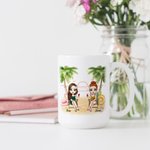 Personalized Bestie Quotes Summer Drink Sisters Friendship White Ceramic Mug Anniversaries 11oz or 15oz
