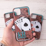 Personalized Western Wild Card Initial Phone Case for Her or Him
