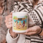 Personalizzato Bestie Quotes Love Friendship Summer Drink White Ceramic Mug Holidays per l'ufficio e la casa