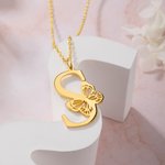 Gepersonaliseerde Vlinder Initiaal Minimalistische Ketting voor Vrouwen Verjaardag Bruidsmeisje Zomer Sieraden Cadeau