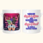 Gepersonaliseerde We're Not Sugar And Spice And Everything Nice We're Sage Witte Keramische Mok C-type Handvat Vriendschap Afstudeergeschenk