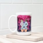 Tazza personalizzata in ceramica bianca per sorelle da 11 oz. o 15 oz.