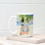Personalised Besties Tolerating Idiots And Keeping Each Other Sane White Ceramic Mug Memorial Birthday Gift for Sisters