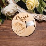 Personalized Wooden Birth Bracelet Support Baby Birth Sign Holder Newborn Gifts Birth Keepsake