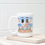 Tazza in ceramica bianca personalizzata Non sorelle di sangue ma sorelle di cuore Ufficio e casa per sorelle bestie