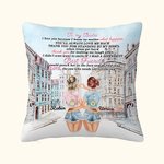 Personalisierte zu meinem Bestie ich liebe dich werfen Kissen Abdeckung bester Freund Geschenk Besties Geschenk Wohnzimmer Schlafzimmer Dekor