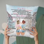 Personalisierte zu meinem Bestie ich liebe dich werfen Kissen Abdeckung bester Freund Geschenk Besties Geschenk Wohnzimmer Schlafzimmer Dekor