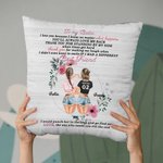 Personalised  I Love You Because I Know No Matter What Happens You'll Always Love Me Back Throw Pillow Cover Best Friend Gift Besties Gift Home Decor