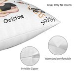 Personalizzato I Am Growing Everyday Everything Is Gonna Be Okay Throw Pillow Cover Regalo di incoraggiamento per se stessi