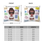 Personalized My Affirmations Daily Reminders Throw Pillow Cover Creative Home Decoration Birthday Gift for Women Girls