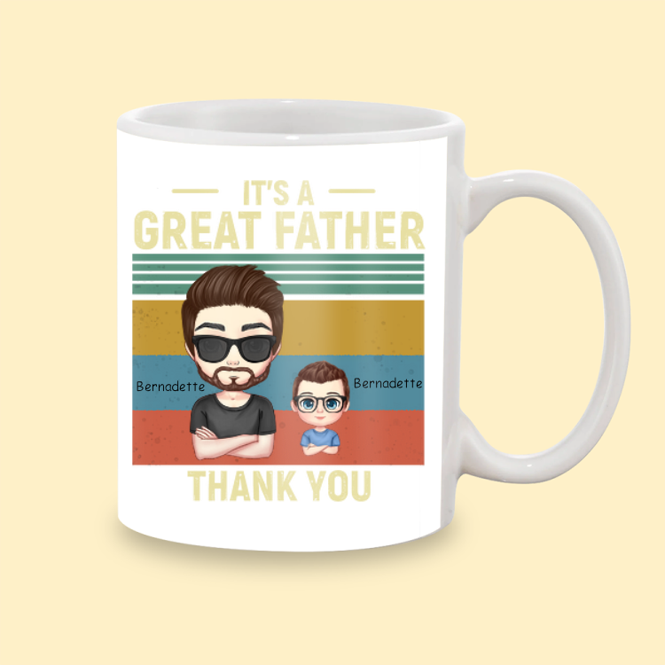 Tazza In Ceramica Con Faccina Di Un Ragazzo Serio - 325 Ml - Regalo Divertente Per Amici E Parenti