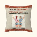 Personnalisé Nous sommes Sage et Hood et souhaitons qu'une Mufuka le fasse Housse de coussin jetable Cadeau de la meilleure amie Cadeau de la meilleur