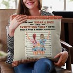 Personnalisé Nous sommes Sage et Hood et souhaitons qu'une Mufuka le fasse Housse de coussin jetable Cadeau de la meilleure amie Cadeau de la meilleur