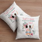 Personalizzato Soul Sisters Non sorelle di sangue, ma sorelle di cuore, copri cuscino Best Friend Besties Gift Home Decor