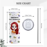 Personalized Daily Affirmations and Positive Thoughts Straight Skinny Tumbler for Women Birthday Christmas Gift