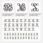 Weihnachtsstrumpf Monogramm-Hutclip, Anhänger für Reisetaschen, Rucksäcke, Geldbörsen, Handtaschen, Geschenke für Mädchen, Damen, Frauen