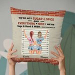 Personnalisé Nous sommes Sage et Hood et souhaitons qu'une Mufuka le fasse Housse de coussin jetable Cadeau de la meilleure amie Cadeau de la meilleur