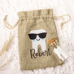 Borsa personalizzata della fatina dei denti Astuccio della fatina dei denti con barattolo di vetro in sughero per bambini