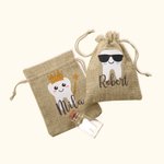 Borsa personalizzata della fatina dei denti Astuccio della fatina dei denti con barattolo di vetro in sughero per bambini