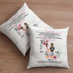 Personalised  I Love You Because I Know No Matter What Happens You'll Always Love Me Back Throw Pillow Cover Best Friend Gift Besties Gift Home Decor
