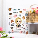 Gepersonaliseerde Dagelijkse Affirmatie Meisje Vrouwen Zelf Aanmoediging Ik Groei Elke Dag Acryl Plaquette Cadeau voor Jezelf Huisdecoraties