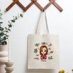 Personalizzato donne ragazze promemoria quotidiani amore me stesso Tote Bag incoraggiamento durevole e riciclabile