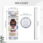 Gepersonaliseerde dagelijkse positieve Affirmaties Geestelijke Gezondheid Roestvrij Staal Tumbler Vrouwen Gift