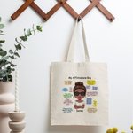 Henkilökohtainen Affirmations Bag Olet niin rakastettu Tytöt Naiset Kangaskassi Syntymäpäivä Helppo käsienpesu Takaisin kouluun lahja