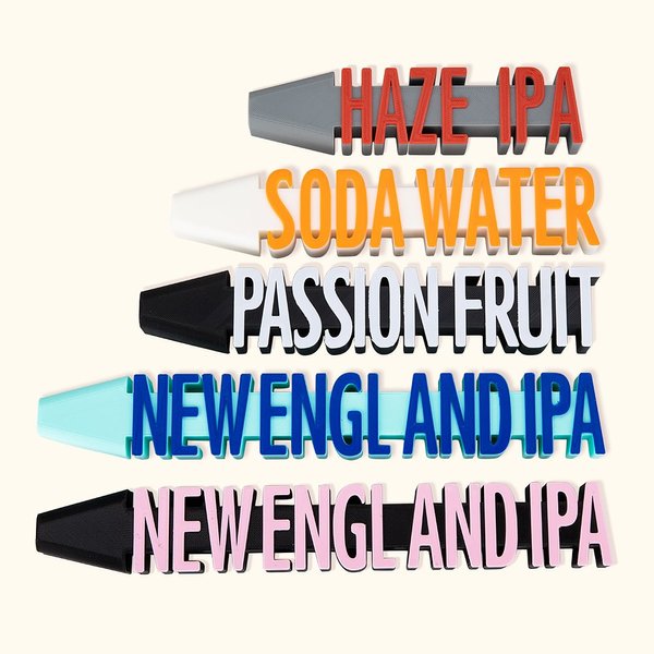 Poignée Robinet de Bière 3D Personnalisée Cadeau pour Amateurs de Bière Décoration de Bar