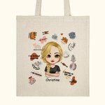 Personalized Confident Girl Woman Daily Affirmation Tote Bag Birthday Easy to Hand Wash