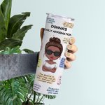 Gepersonaliseerde dagelijkse positieve Affirmaties Geestelijke Gezondheid Roestvrij Staal Tumbler Vrouwen Gift