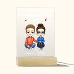 Personalizado Molesto Unos a Otros Desde el Año Acrílico Luz de la Noche Placa Pareja Regalo Decoración para el hogar Adorno de escritorio