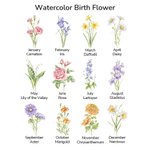 Personalized Linen Jute Birth Flower Beach Tote Bag with Name Birthday Wedding Gift for Women