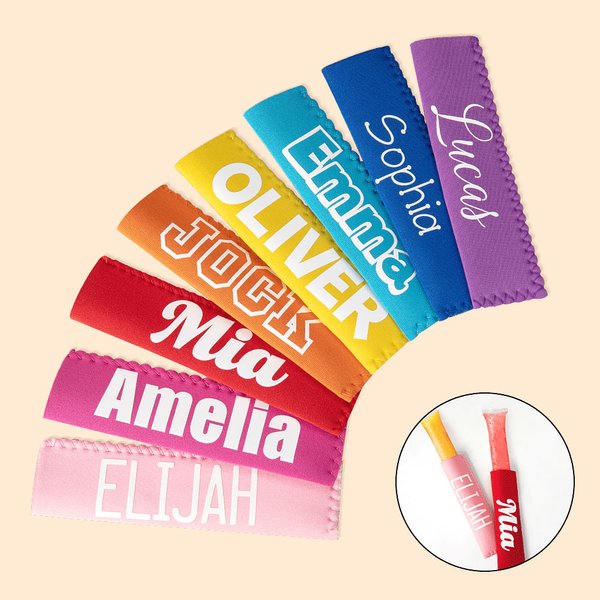 Personalised Popsicle Sleeves Holder Freeze Pop Bag for Friends Kids Summer Party Favor