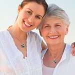 Collar de Cristal Personalizado Delfín Ola del Océano Collar Corazón Regalo para Ella Cumpleaños Regalo para el Día de la Madre