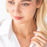 Personalized Minimalist 1-6 Family Birthstone Necklace with Name Dainty Jewelry Mother's Day Birthday Gift for Mom Women