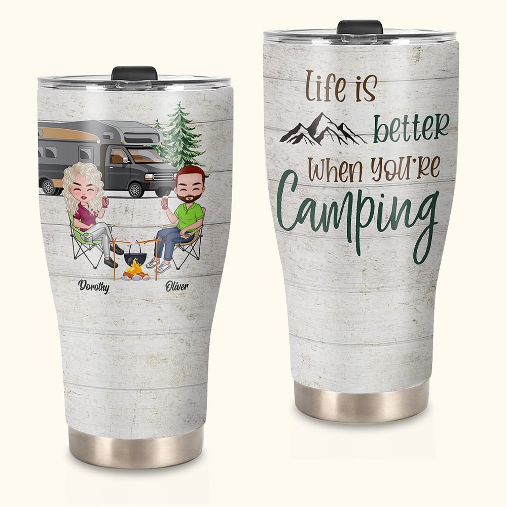 Cadeau d'anniversaire personnalisé pour un couple de campeurs