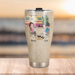 Personalisierte Leben ist besser, wenn Sie Camping Curved Tumbler Jahrestag Geschenke für Camping Paare