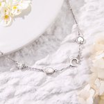 Collier Ras de Cou Personnalisé avec Initiales et Icône Chaîne avec Lettre Prénom pour Femme Cadeau Anniversaire
