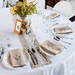 Servilletas de Lino Personalizadas con Letras Florales Bordadas Regalo para Fiesta de Boda Arreglo