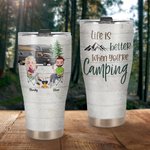 Personalisierte Leben ist besser, wenn Sie Camping sind gekrümmte Becher Geburtstag Jahrestag Geschenk für Camping-Paar
