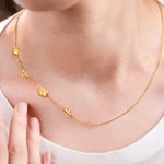 Collier Ras de Cou Personnalisé avec Initiales et Icône Chaîne avec Lettre Prénom pour Femme Cadeau Anniversaire