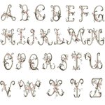 Servilletas de Lino Personalizadas con Letras Florales Bordadas Regalo para Fiesta de Boda Arreglo