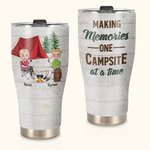 Personlig Making Memories One Campsite at A Time 30 oz Curved Tumbler Jubileumspresent för campingpar