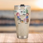 Personalized Husband And Wife Camping Partners for Life Curved Tumbler Gift for Camping Couple