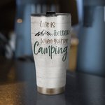Personalisierte Leben ist besser, wenn Sie Camping sind gekrümmte Becher Geburtstag Jahrestag Geschenk für Camping-Paar