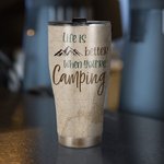 Personalisierte Leben ist besser, wenn Sie Camping Curved Tumbler Jahrestag Geschenke für Camping Paare
