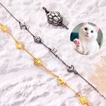 Collier Ras de Cou Personnalisé avec Initiales et Icône Chaîne avec Lettre Prénom pour Femme Cadeau Anniversaire